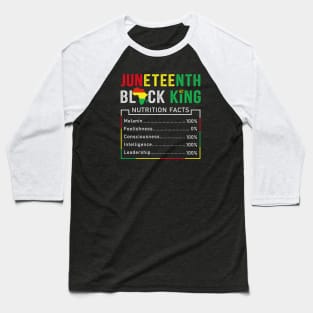 Juneteenth Black King Baseball T-Shirt